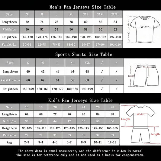 2026 Argentina Soccer Jersey Football Jersey Custom Personalized Soccer Kit Breathable Football Shirt