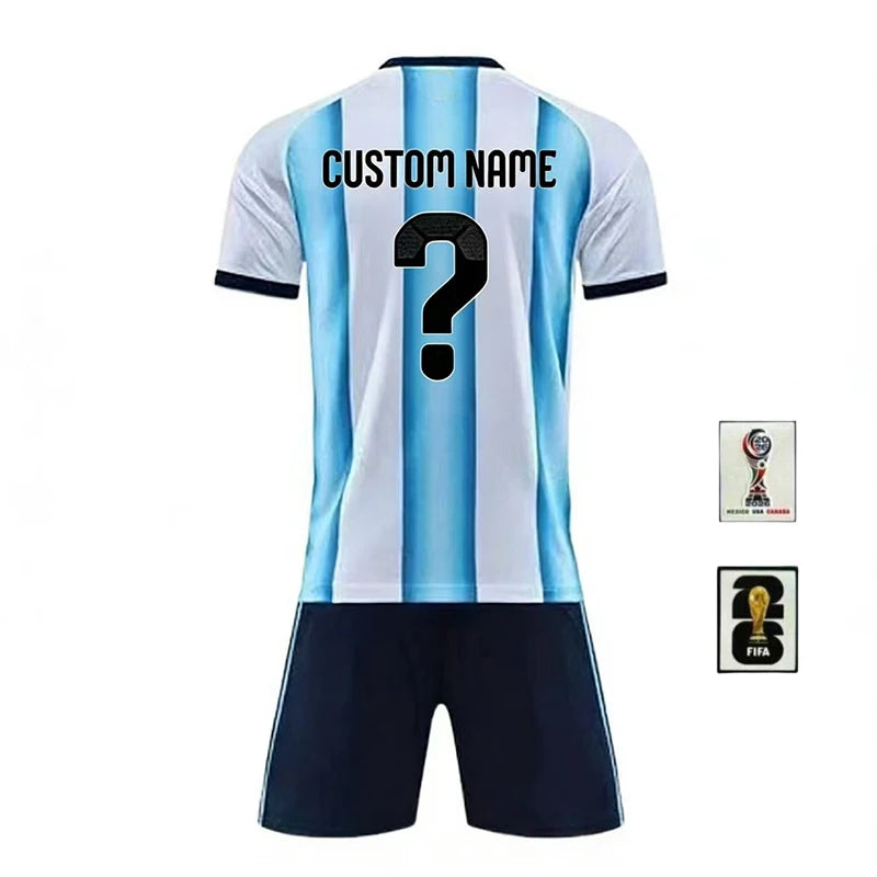 2026 Argentina  Soccer Jersey Football Jersey Custom Personalized Soccer Kit Breathable Football Shirt