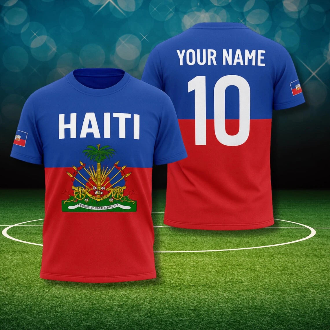 2026 New Haiti Football T-shirts Sports Casual Haitian Soccer Jersey Free Custom Diy Name Tees Gifts Wholesale Sports T Shirts