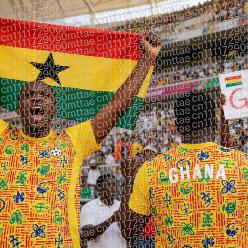 New Ghana Training Jersey, 3D Printed Football Fan Version, Men Women Summer Short Sleeve Quick-Dry Breathable Sports T-Shirt