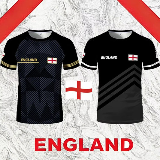 2026 New England Flag Soccer Jersey Fashion Streetwear Casual T Shirt Men Women O Neck Short Sleeve Football Training Tops