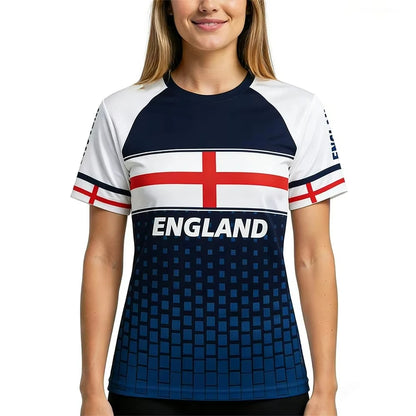 2026 New England Flag Soccer Jersey Fashion Streetwear Casual T Shirt Men Women O Neck Short Sleeve Football Training Tops
