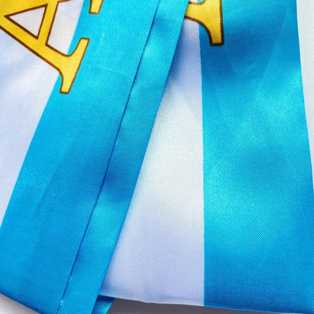 2026 Country Flag Scarf - Double-sided Printed Satin with Tassels