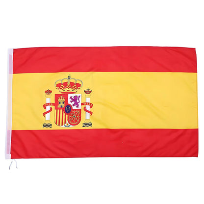 90x150cm Spain Flag Super Poly Football Big Flag for Indoor And Outdoor Celebration