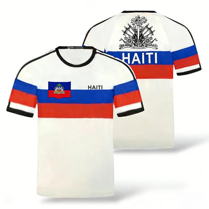 2026 New Haiti Football T-shirts Sports Casual Haitian Soccer Jersey Free Custom Diy Name Tees Gifts Wholesale Sports T Shirts