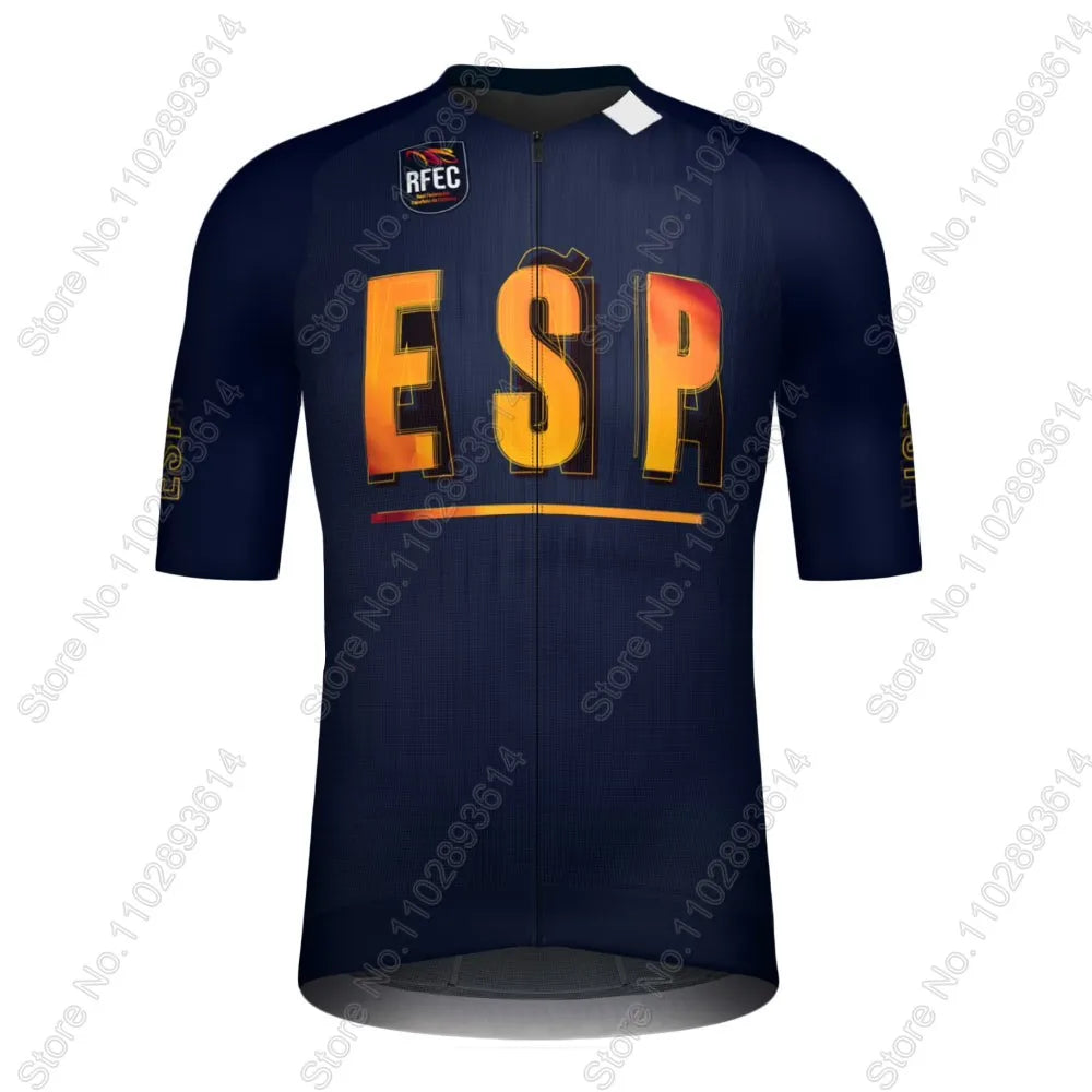 2025 Spain National Team Cycling Jersey Set Espana Flag Clothing Road Bike Shirts Suit Bicycle Bib Shorts MTB Wear Ropa