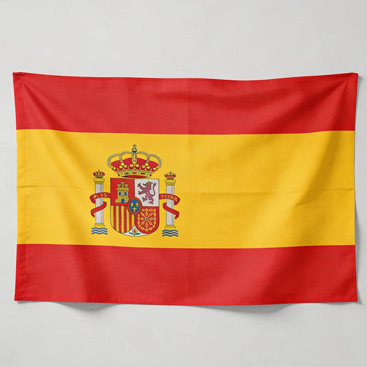 90x150cm Spain Flag Super Poly Football Big Flag for Indoor And Outdoor Celebration