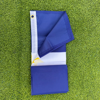 Cape Verde Flag 150x90cm Large 3x5 FT Cape Verdean National Flag Blue White Red Circle Stars Polyester Double Stitched Outdoor