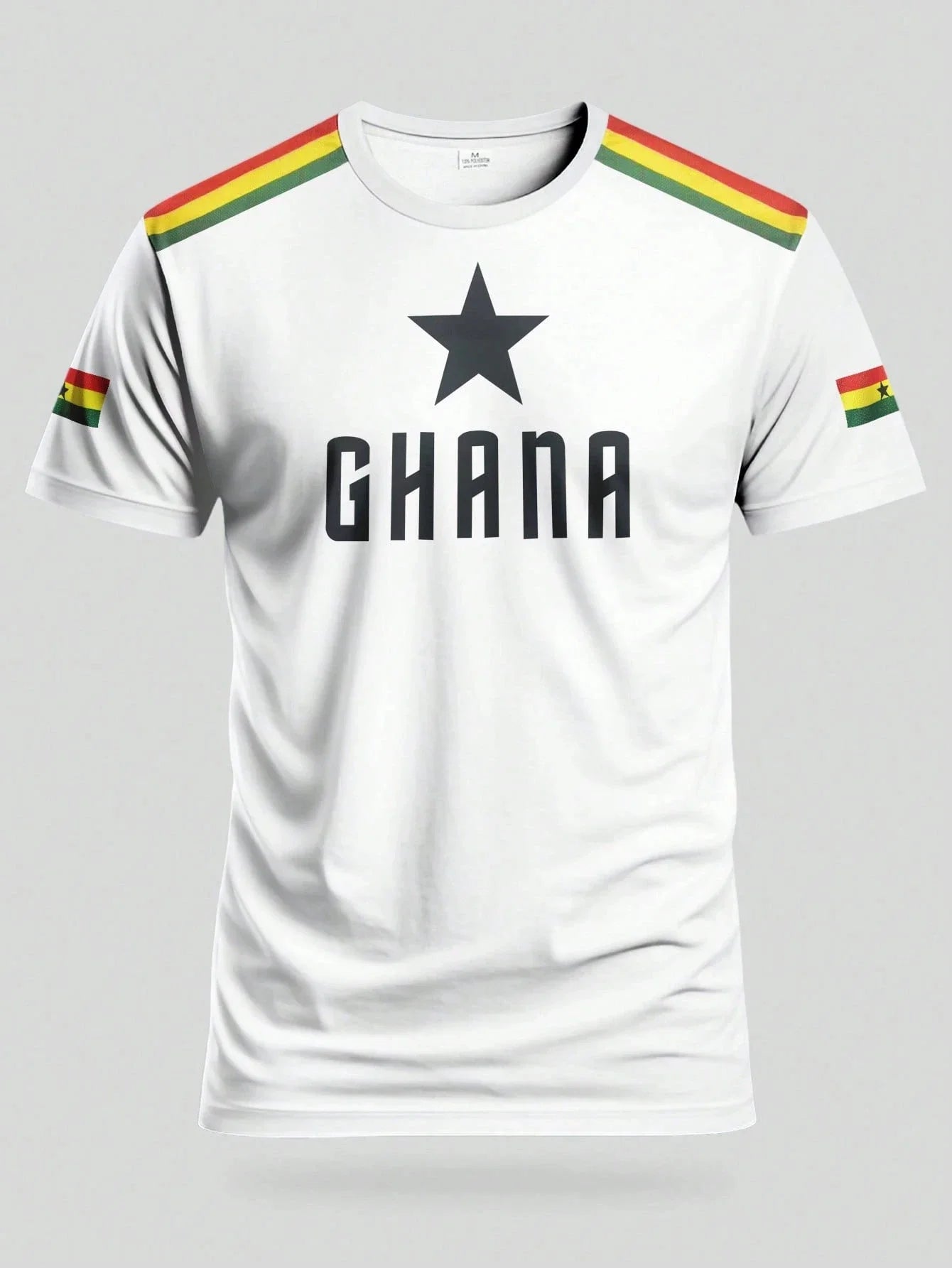 Ghana Style Youth Men's Football Shirt Is A Top Suitable for Football Matches Training and Daily Casual Wear Family Kids Tees
