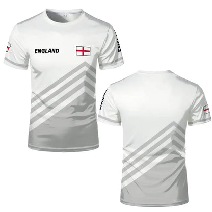 2026 New England Flag Soccer Jersey Fashion Streetwear Casual T Shirt Men Women O Neck Short Sleeve Football Training Tops