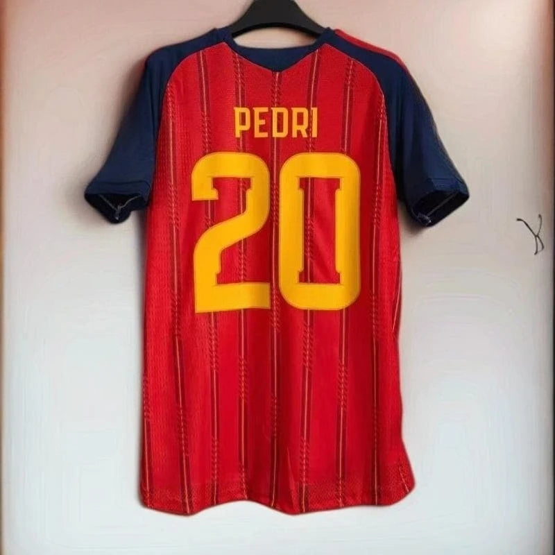 2026 Spain Home Player Version Football Jersey, Breathable Quick-drying Moisture-wicking Sports Top for Men Training Match Wear