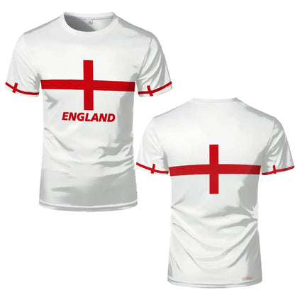 2026 New England Flag Soccer Jersey Fashion Streetwear Casual T Shirt Men Women O Neck Short Sleeve Football Training Tops
