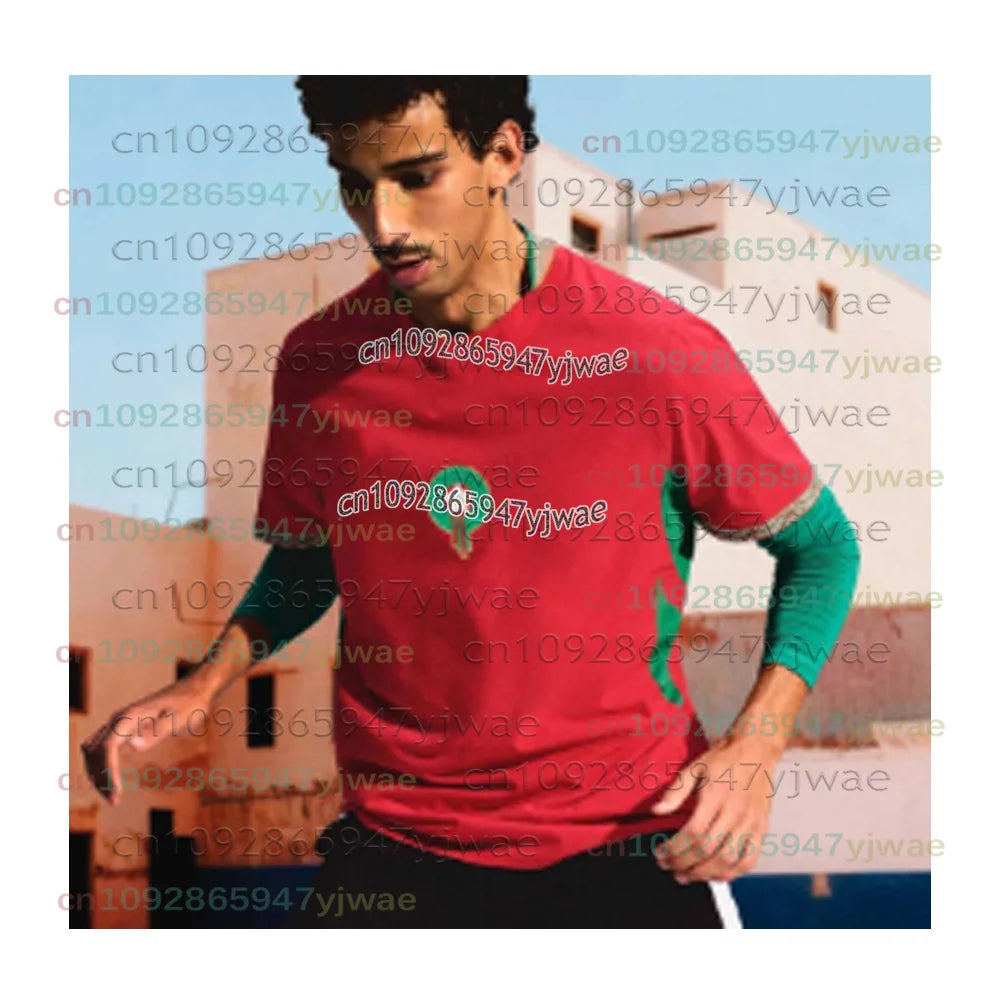 2026 New Hot Morocco Football Jersey Casual Sports For Men And Women All Sizes T-shirt Summer Fans Casual Sports Training Tops