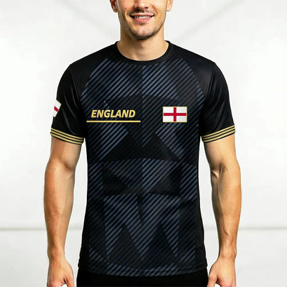 2026 New England Flag Soccer Jersey Fashion Streetwear Casual T Shirt Men Women O Neck Short Sleeve Football Training Tops